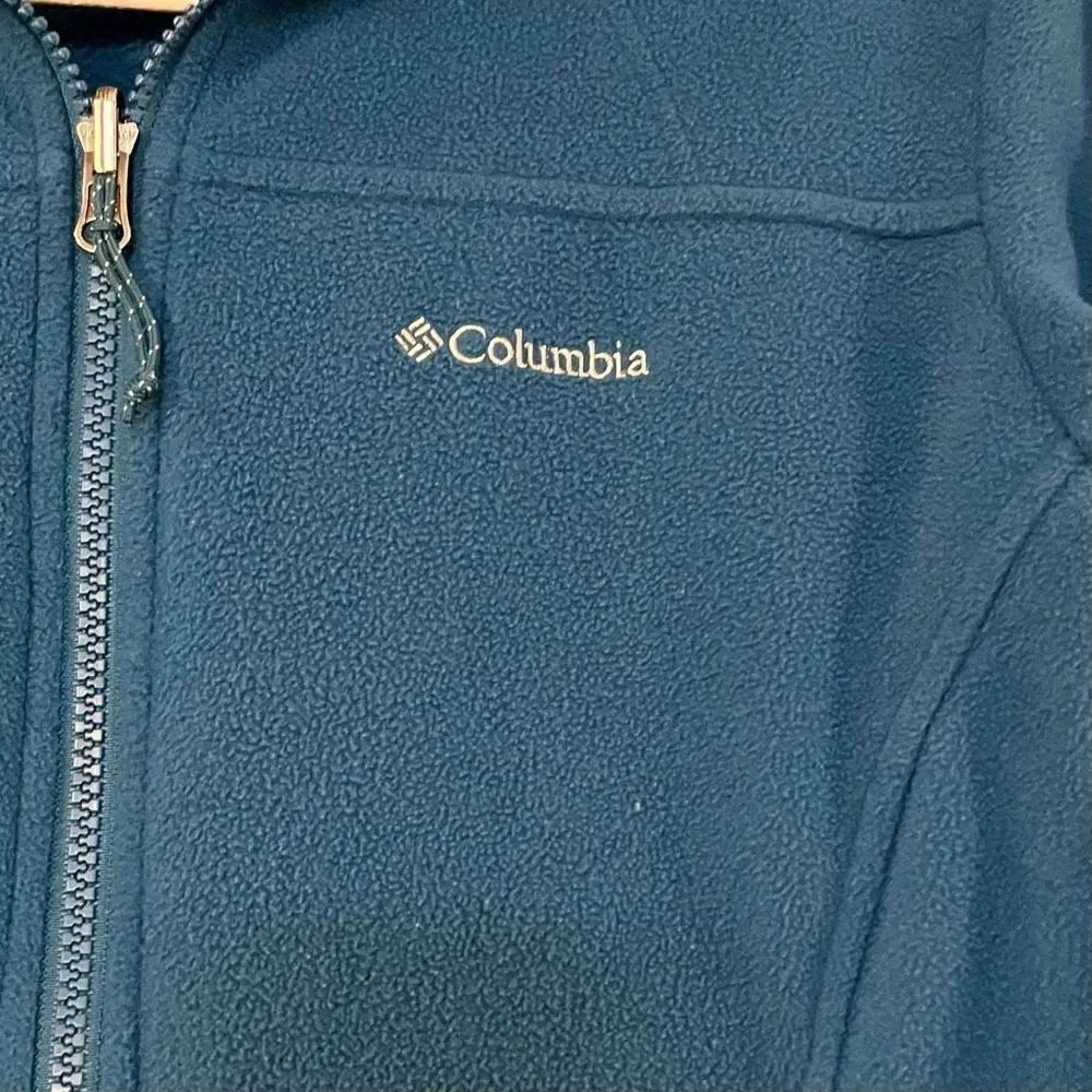 Columbia Turquoise Zip Up Cardigan Jacket Small - Picture 2 of 13